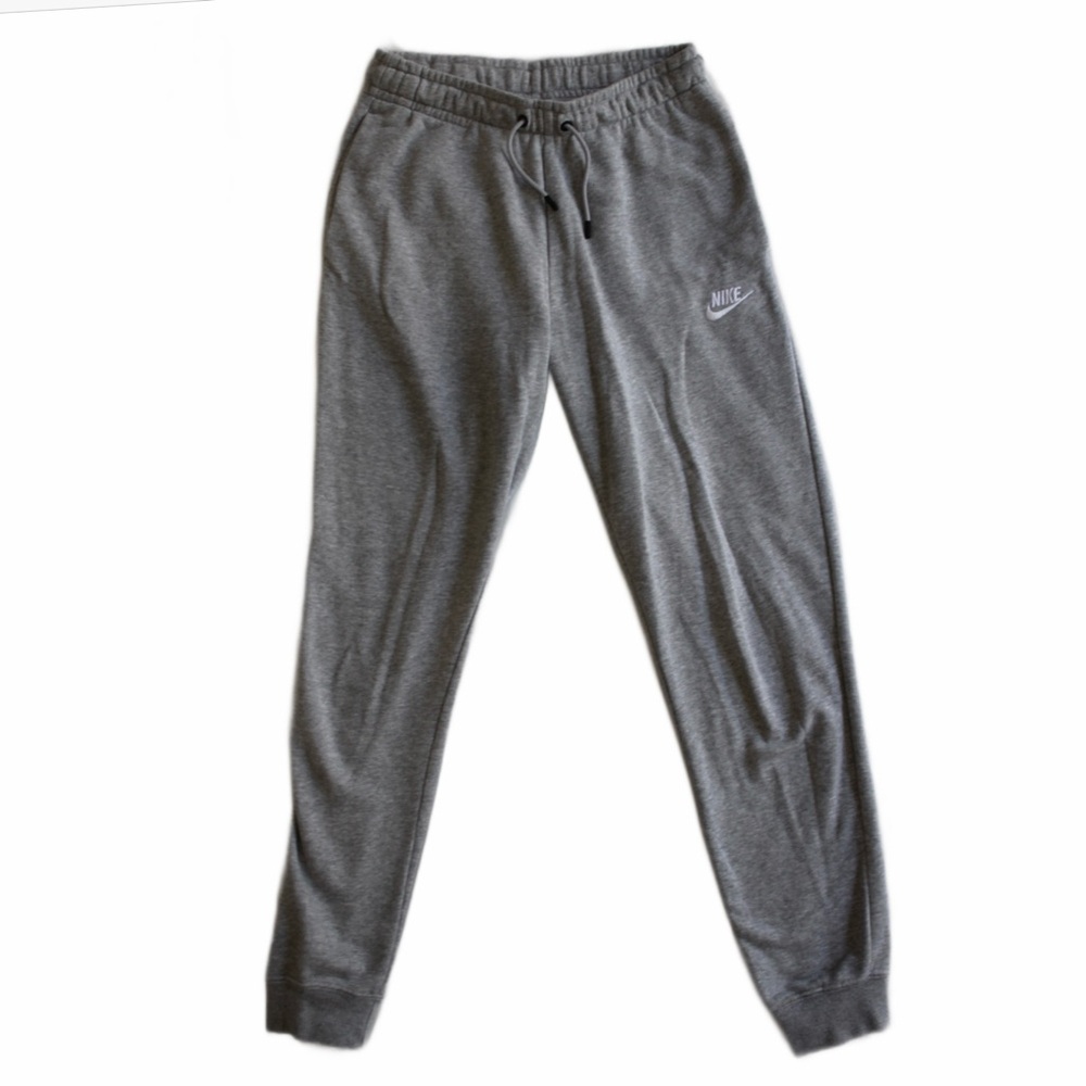 Nike Women's Sportswear Essential Fleece Jogger Pants — Dark Grey Heather